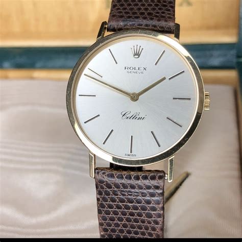 Rolex Cellini Ref. 4112 Yellow Gold Silver Dial 